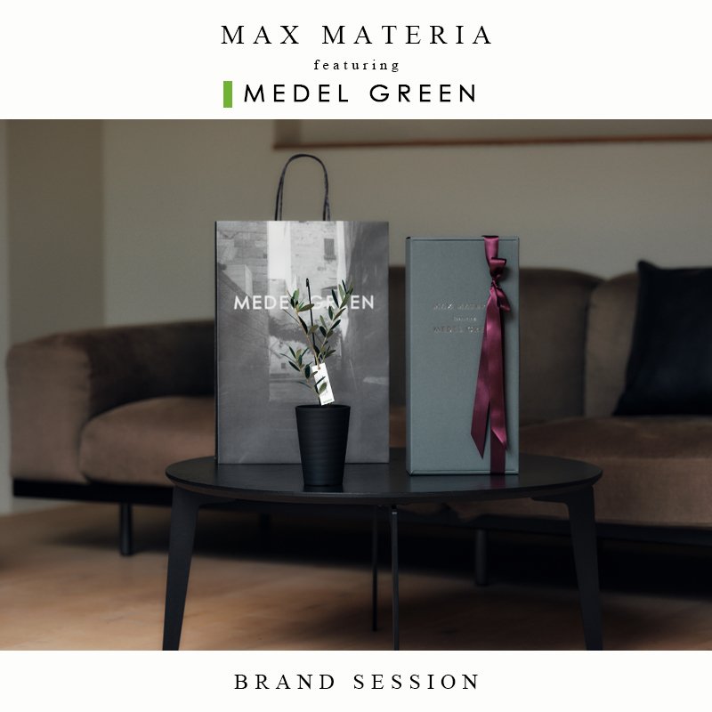 画像3: ◆ 最新作 ◆「 繁栄の象徴シリーズ 」 MAX MATERIA feat MEDEL GREEN ◆フェイス2P&オリーブ若木 ◆ デザイン黒樹脂鉢&ギフトBOX入り オリーブ:底から葉先まで約25〜40cm前後に剪定済 (3)